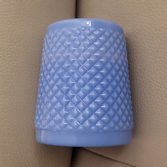 Blue Milk Glass Cup - Picture 3 of 4